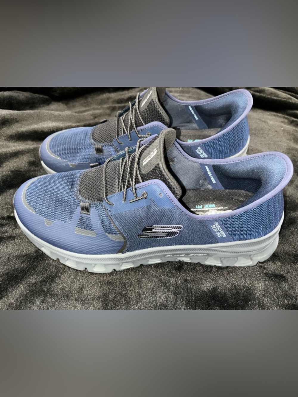 Skechers Slip in Glide Step Pro Navy and Black Athletic Slip-On Sneakers